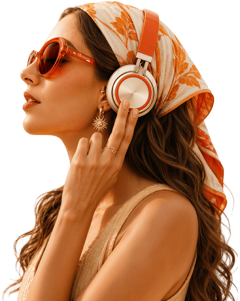 CHICA CON AUDIFONOS